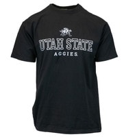 Utah State Aggies Puff Ink Unisex T-Shirt black